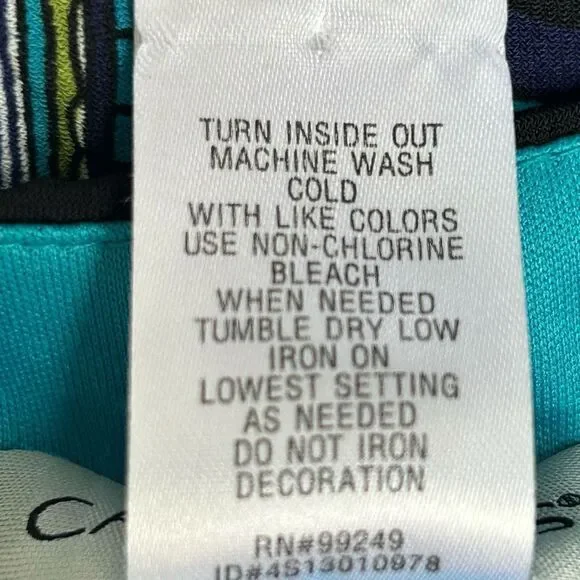 Catherines Black and Blue Paisley Maxi Dress, comfy & elegant,Size 16 sleeveless - Picture 14 of 14